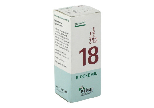 BIOCHEMIE Pflüger 18 Calcium sulfuratum D 6 Tabl. – PZN 6322383 (PZN 6322383)