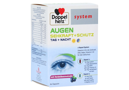 DOPPELHERZ Augen Sehkraft+Schutz system Kapseln – PZN 4260465 (PZN 4260465)