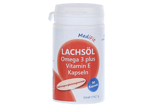 LACHSÖL OMEGA-3 plus Vitamin E Kapseln MediFit – PZN 11186806 (PZN 11186806)