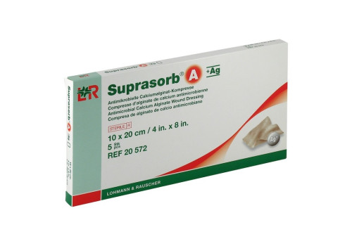 SUPRASORB A+Ag Antimik.Cal.Alginat Kompr.10x20 cm – PZN 4829534 (PZN 4829534)