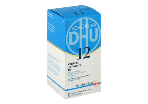 BIOCHEMIE DHU 12 Calcium sulfuricum D 6 Tabletten – PZN 6584309 (PZN 6584309)