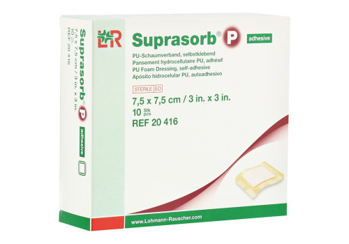 SUPRASORB P PU-Schaumv.selbstklebend 7,5x7,5 cm – PZN 11531309 (PZN 11531309)