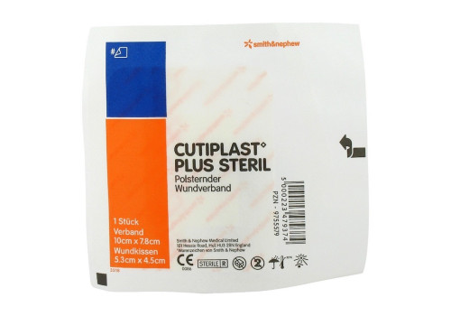 CUTIPLAST Plus steril 7,8x10 cm Verband – PZN 9755579 (PZN 9755579)