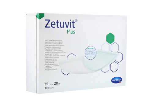 ZETUVIT Plus extrastarke Saugkompr.steril 15x20 cm – PZN 11554730 (PZN 11554730)