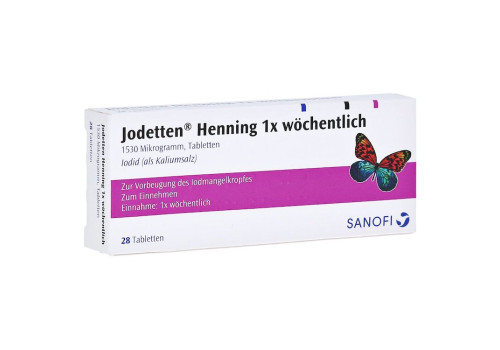 Jodetten Henning 1x wöchentlich 1530 Mikrogramm – PZN 271006 (PZN 271006)