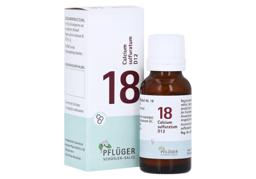 BIOCHEMIE Pflüger 18 Calcium sulfuratum D 12 Glob. – PZN 17278320 (PZN 17278320)