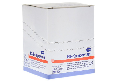 ES-Kompressen 5x5cm 8-fach steril – PZN 1407057 (PZN 1407057)