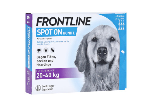 Frontline Spot On gegen Zecken und Flöhe bei Hunden 20 - 40 kg – PZN 2246403 (PZN 2246403)