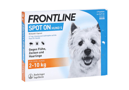 Frontline Spot On gegen Zecken und Flöhe bei Hunden 2 - 10 kg – PZN 662876 (PZN 662876)