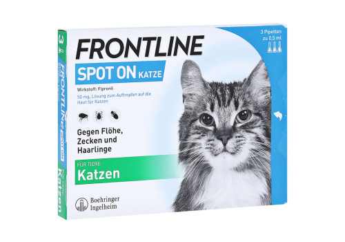 Frontline Spot On gegen Zecken und Flöhe bei Katzen – PZN 662907 (PZN 662907)