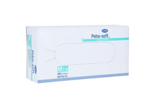 Peha-soft Latex Einmal-Untersuchnungshandschuhe unsteril Puderfrei – PZN 7126885 (PZN 7126885)