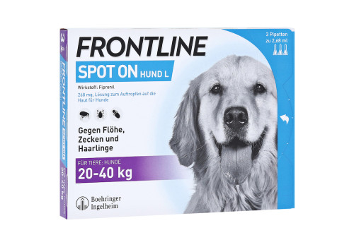 Frontline Spot On gegen Zecken und Flöhe bei Hunden 20 - 40 kg – PZN 662899 (PZN 662899)