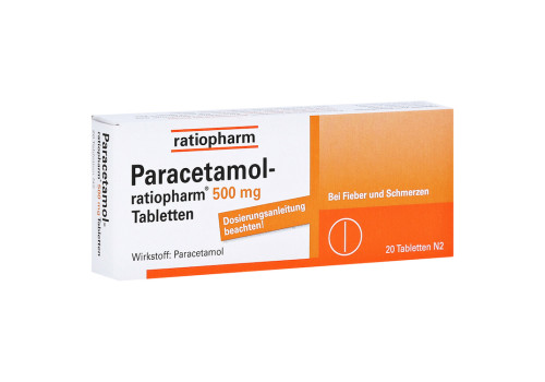 Paracetamol ratiopharm 500mg – PZN 1126111 (PZN 1126111)