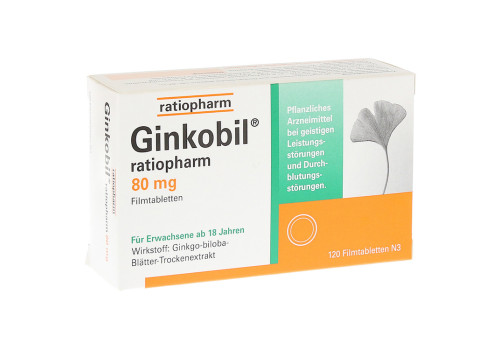 GINKOBIL ratiopharm 80mg – PZN 6680852 (PZN 6680852)