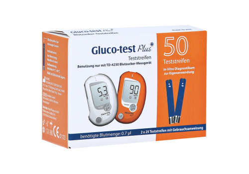 GLUCO TEST Plus Blutzuckerteststreifen – PZN 7702165 (PZN 7702165)