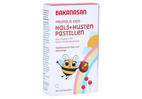 BAKANASAN Propolis Hals- und Husten Pastillen Kids – PZN 15606932 (PZN 15606932)