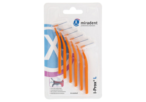 MIRADENT Interdentalbürste I-Prox L 0,8 mm orange – PZN 11597515 (PZN 11597515)