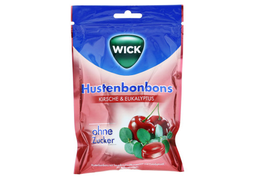 WICK Wildkirsche & Eukalyptus Bonbons ohne Zucker – PZN 12595352 (PZN 12595352)