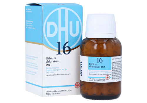 BIOCHEMIE DHU 16 Lithium chloratum D 12 Tabletten – PZN 6584404 (PZN 6584404)