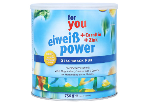 FOR YOU eiweiß power Pur Pulver – PZN 10183680 (PZN 10183680)