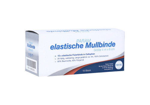 MULLBINDEN elast.6 cm m.Cellophan – PZN 3855653 (PZN 3855653)