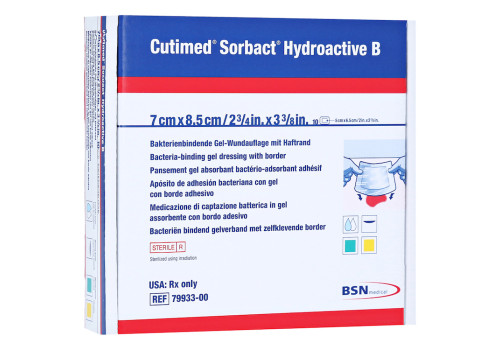 CUTIMED Sorbact Hydroactive B Gel-V.7x8,5 cm haft. – PZN 14221472 (PZN 14221472)