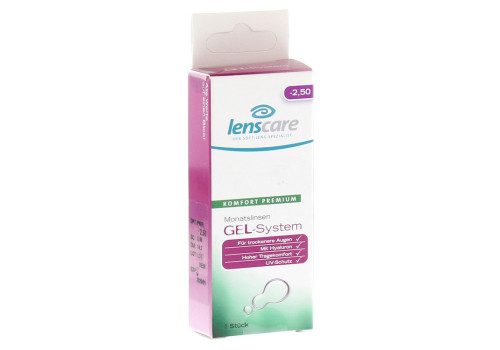 LENSCARE GEL-System Monatslinse -2,50 dpt – PZN 9442863 (PZN 9442863)