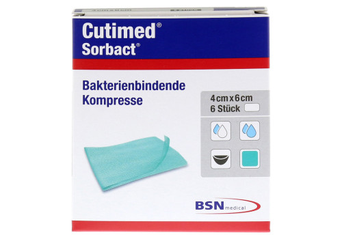 CUTIMED Sorbact Kompressen 4x6 cm – PZN 7347215 (PZN 7347215)