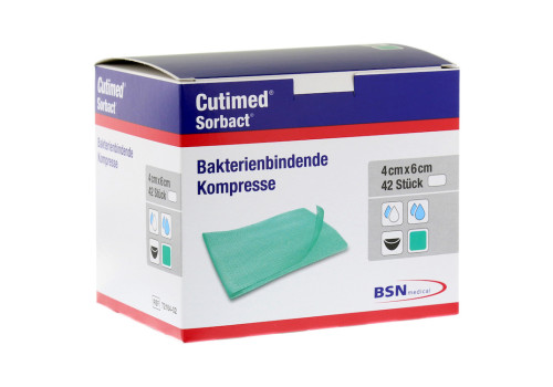 CUTIMED Sorbact Kompressen 4x6 cm – PZN 7348031 (PZN 7348031)