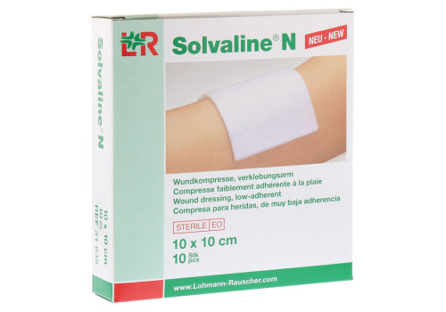 SOLVALINE N Kompressen 10x10 cm steril – PZN 7600766 (PZN 7600766)