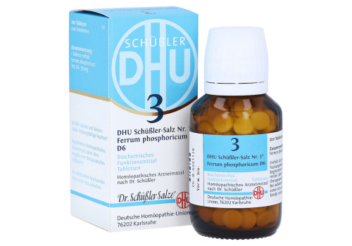 BIOCHEMIE DHU 3 Ferrum phosphoricum D 6 Tabletten – PZN 2580473 (PZN 2580473)