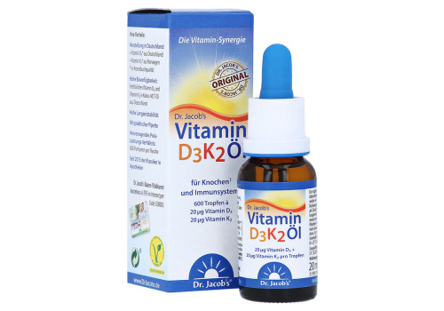 VITAMIN D3K2 Öl Dr.Jacob's Tropfen – PZN 11360196 (PZN 11360196)