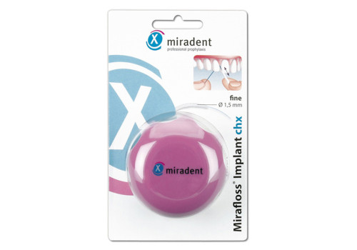 MIRADENT Zahnseide Mirafloss Implant CHX fine – PZN 1163690 (PZN 1163690)