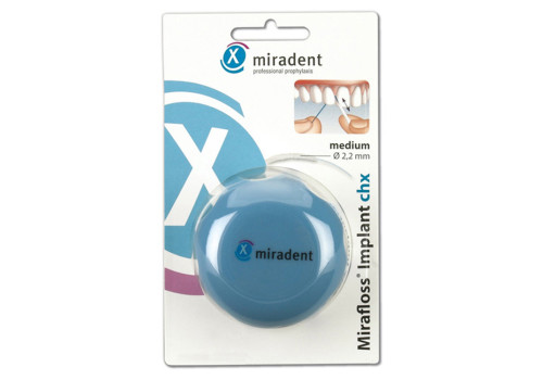 MIRADENT Zahnseide Mirafloss Implant CHX medium – PZN 1163709 (PZN 1163709)