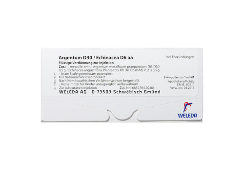 ARGENTUM D 30/ECHINACEA D 6 aa Ampullen – PZN 1618073 (PZN 1618073)