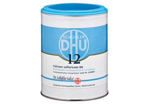 BIOCHEMIE DHU 12 Calcium sulfuricum D 6 Tabletten – PZN 274878 (PZN 274878)