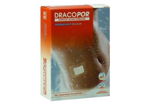 DRACOPOR waterproof Wundverband 5x7,2 cm steril – PZN 114092 (PZN 114092)