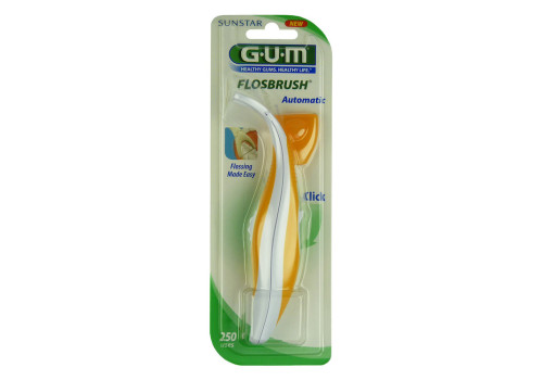 GUM Flosbrush Automatik Halter m.Zahnseide 30 m – PZN 6908108 (PZN 6908108)