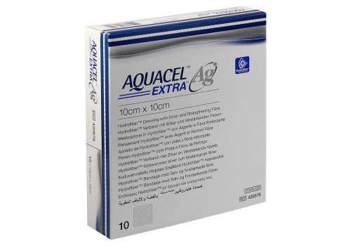 AQUACEL Ag Extra 10x10 cm Kompressen – PZN 9508504 (PZN 9508504)