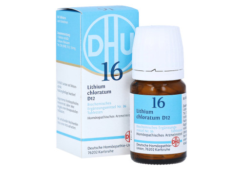 BIOCHEMIE DHU 16 Lithium chloratum D 12 Tabletten – PZN 275168 (PZN 275168)