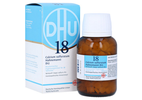 BIOCHEMIE DHU 18 Calcium sulfuratum D 12 Tabletten – PZN 6584456 (PZN 6584456)