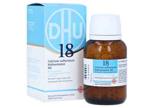 BIOCHEMIE DHU 18 Calcium sulfuratum D 6 Tabletten – PZN 6584433 (PZN 6584433)