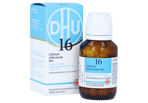 BIOCHEMIE DHU 16 Lithium chloratum D 12 Tabletten – PZN 2581202 (PZN 2581202)