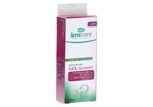 LENSCARE GEL-System Monatslinse -2,00 dpt – PZN 9442840 (PZN 9442840)