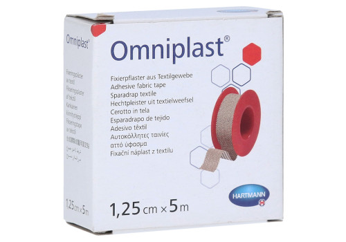 OMNIPLAST Fixierpflaster Textilgew.1,25 cmx5 m – PZN 11163308 (PZN 11163308)