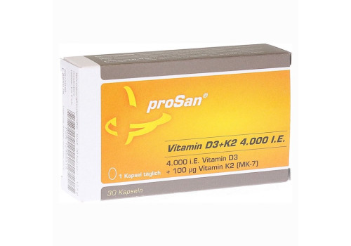 PROSAN Vitamin D3+K2 4.000 I.E. Kapseln – PZN 12455415 (PZN 12455415)