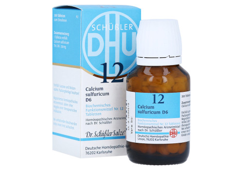 BIOCHEMIE DHU 12 Calcium sulfuricum D 6 Tabletten – PZN 2581053 (PZN 2581053)