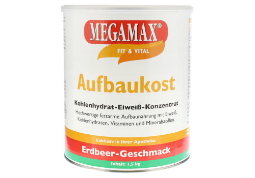 MEGAMAX Aufbaukost Erdbeere Pulver – PZN 815535 (PZN 815535)