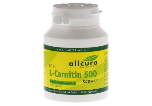 L-CARNITIN KAPSELN 500 – PZN 586052 (PZN 586052)