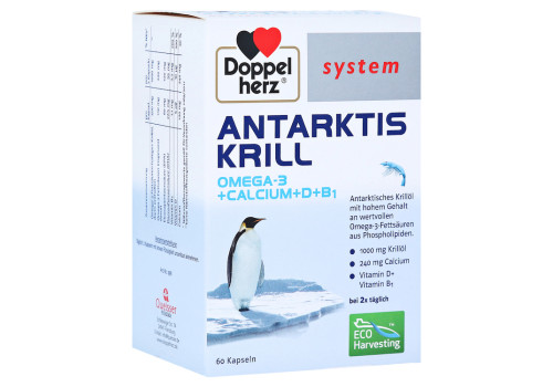 Doppelherz system Antarktis Krill Omega-3 + Calcium + D + B1 – PZN 1445922 (PZN 1445922)